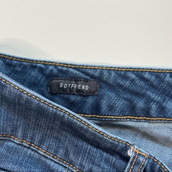 Torrid | High Rise Raw Hem Boyfriend Denim Jeans - Picture 4 of 7